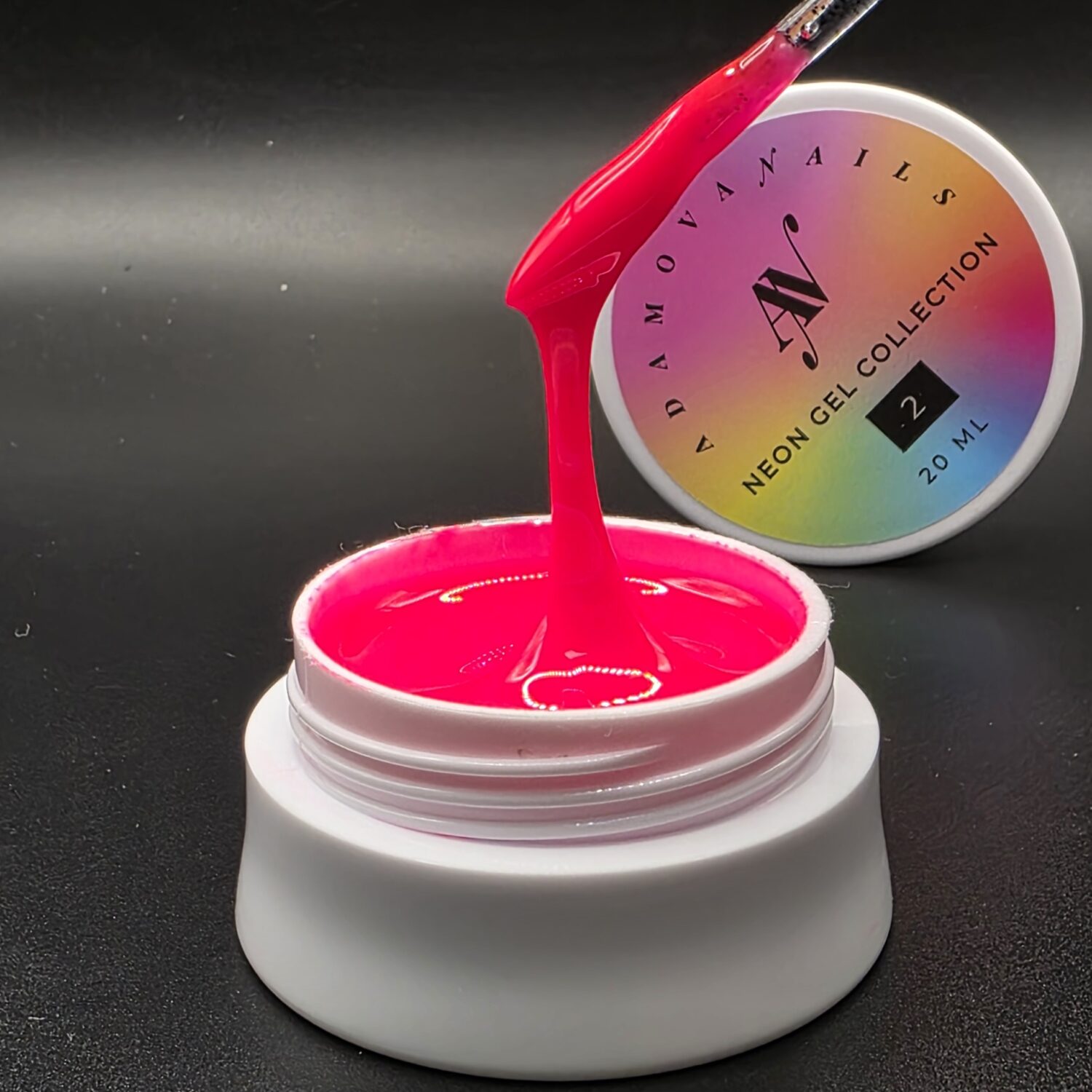 NEON GEL COLLECTION 20 мл №2 (кораллово-розовый неон)